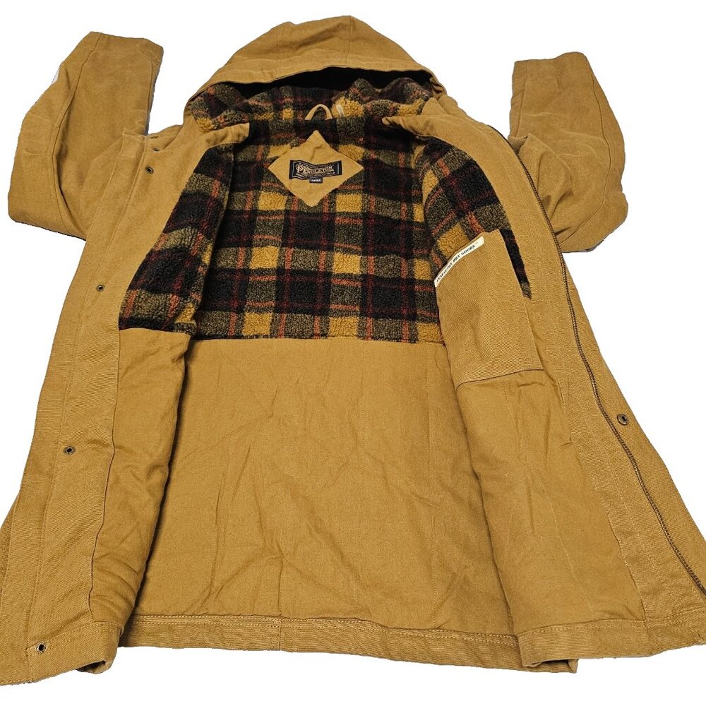 Pendleton Hooded Timber Cruiser Men's Jacket Size M Saddle color 100% Cotton - Picture 6 of 16
